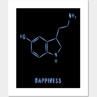 happiness chemistry Posters and Art